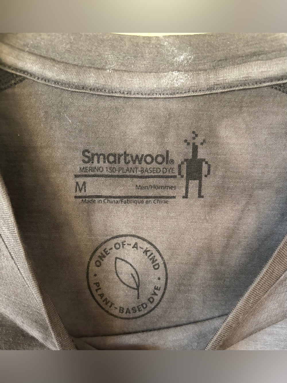 VANS X SMARTWOOL GRAY TIE DYE MERINO 150 BASELAYER TOP SIZE: Medium - Picture 6 of 6